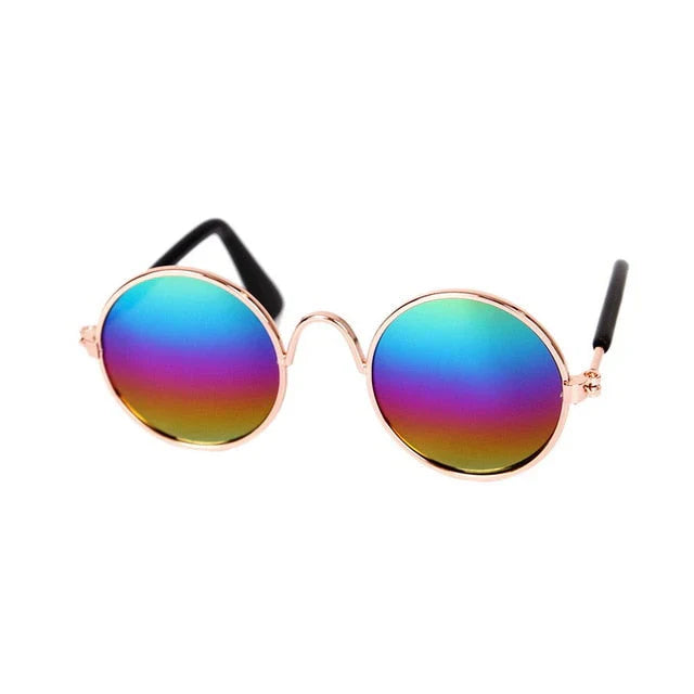 Novelty pet sunglasses in blue