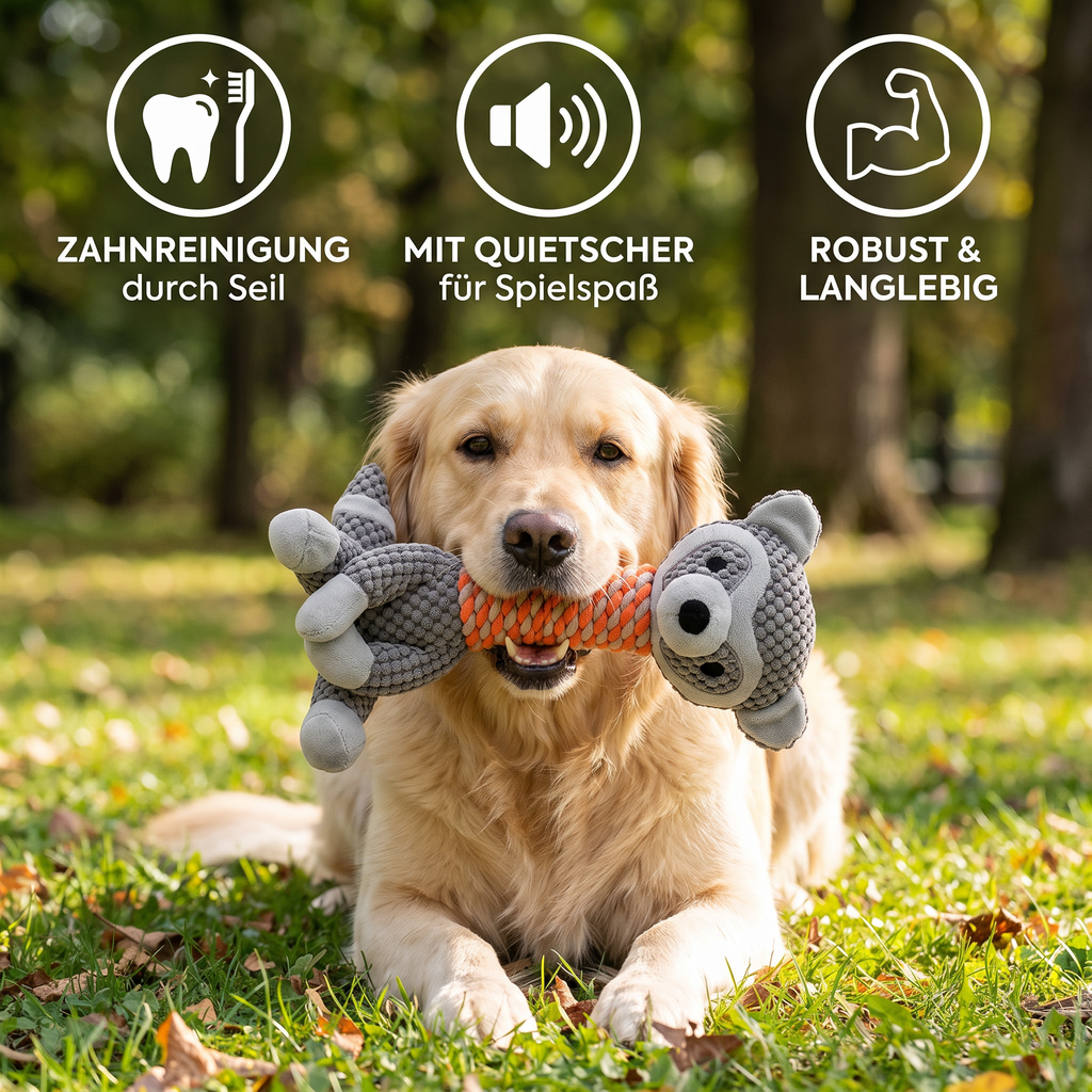 Benefits of the animal plush rope dog toy