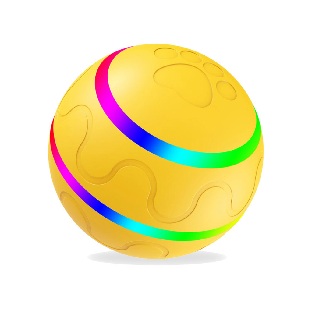 Sturdy durable self-rolling dog play ball