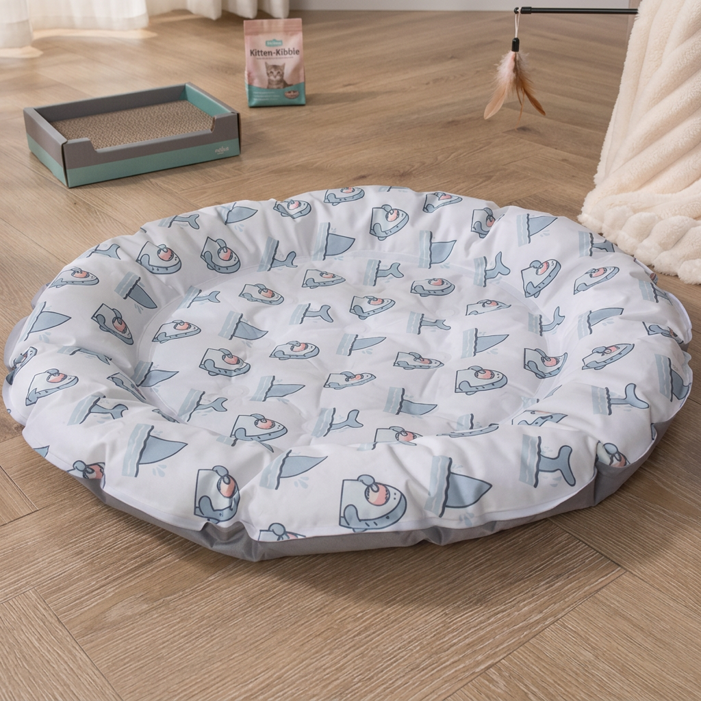 Handy cooling mat for cats for hot summer days