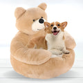 SnuggleNest plush pet bed with a padded raised rim