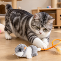 Wiggle-tail mouse cat toy