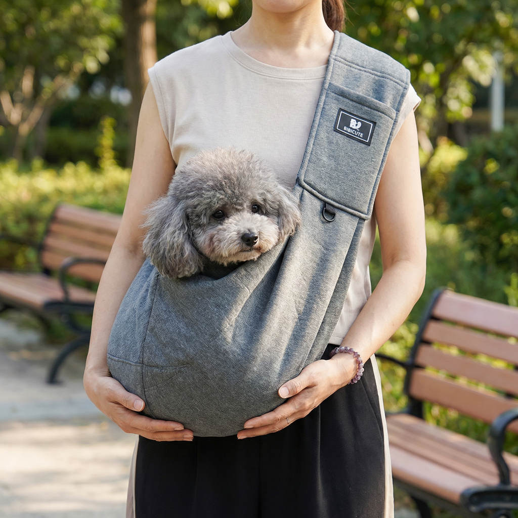 Portable breathable dog shoulder carrier