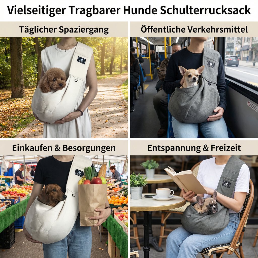 Portable breathable dog shoulder carrier