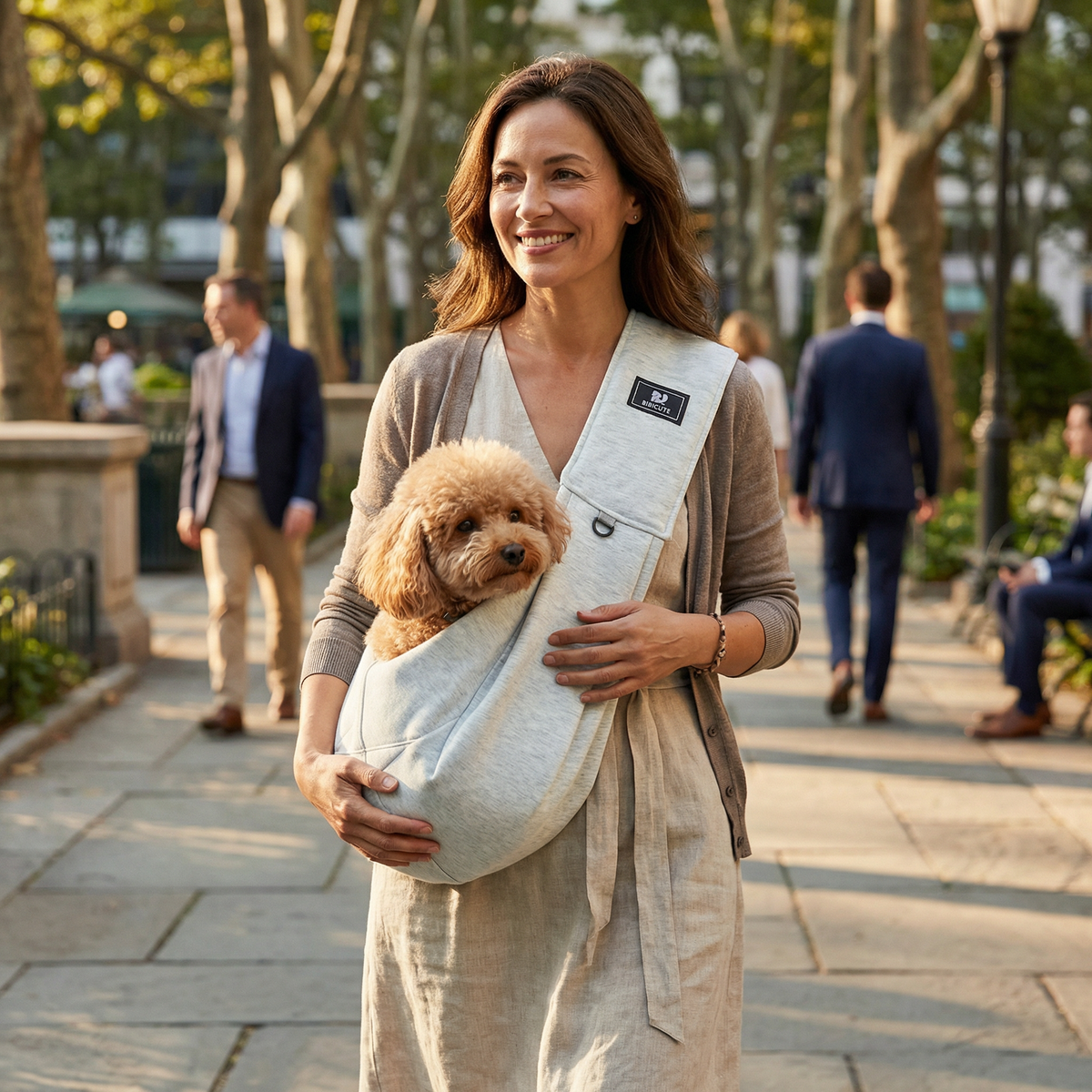 Portable breathable dog shoulder carrier