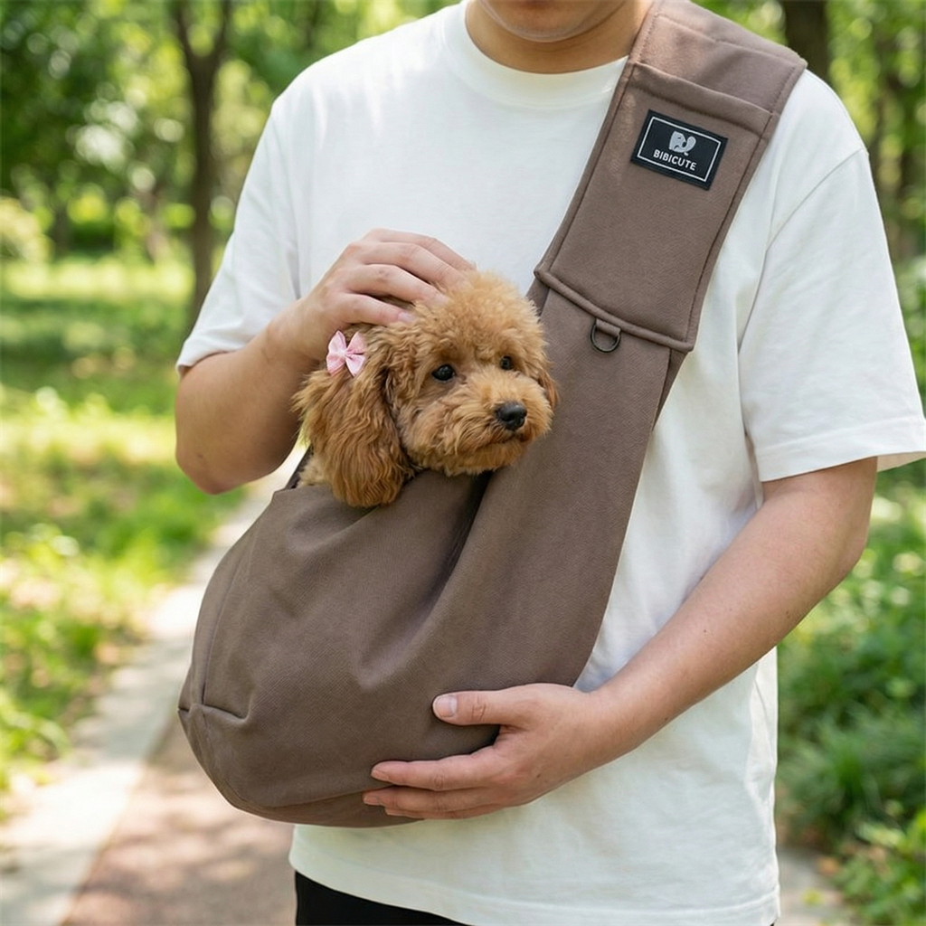 Portable breathable dog shoulder carrier
