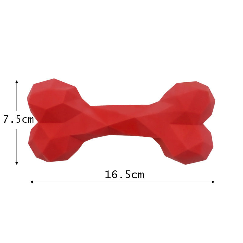 Durable dog chew bone in green
