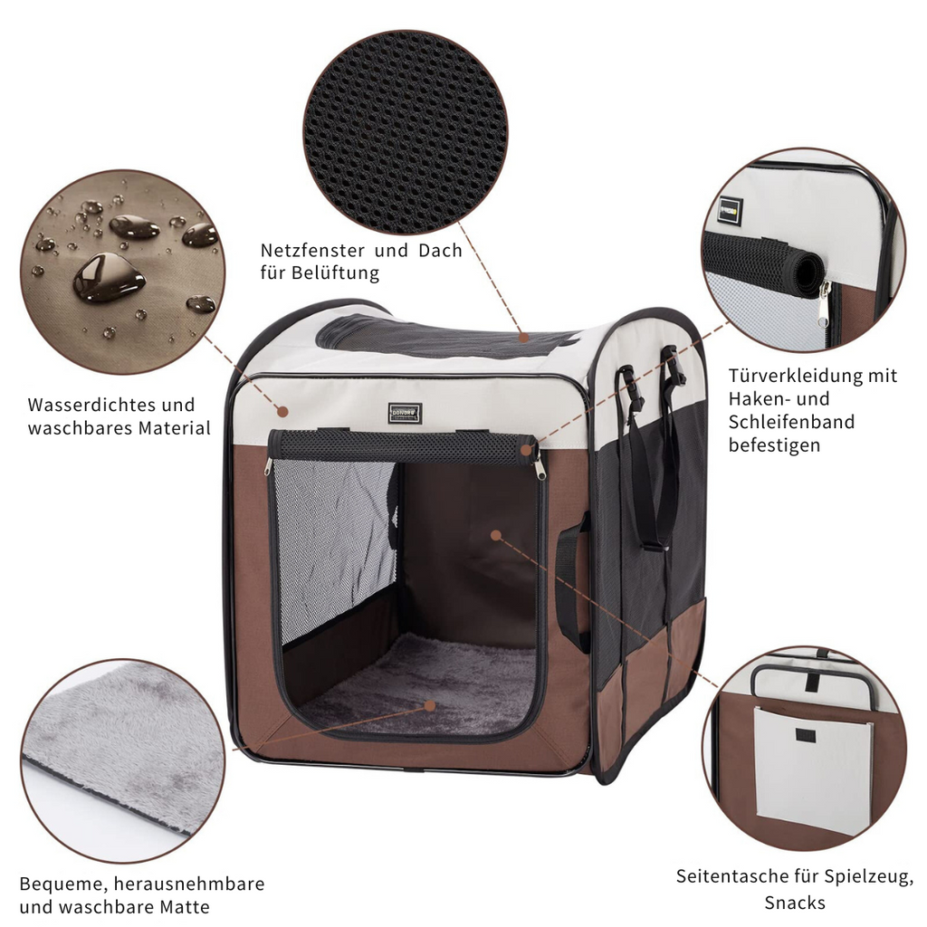 Pet drying box with mesh ventilation